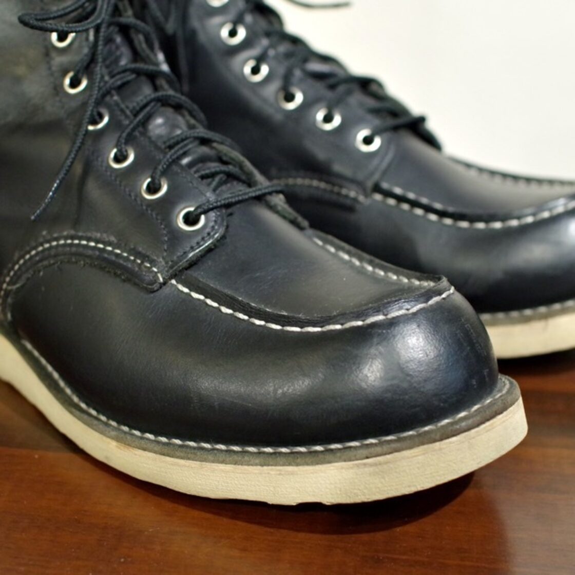 RED WING 8130 / IRISH SETTER MOC TOE BOOTS BLACK / レッドウイング 