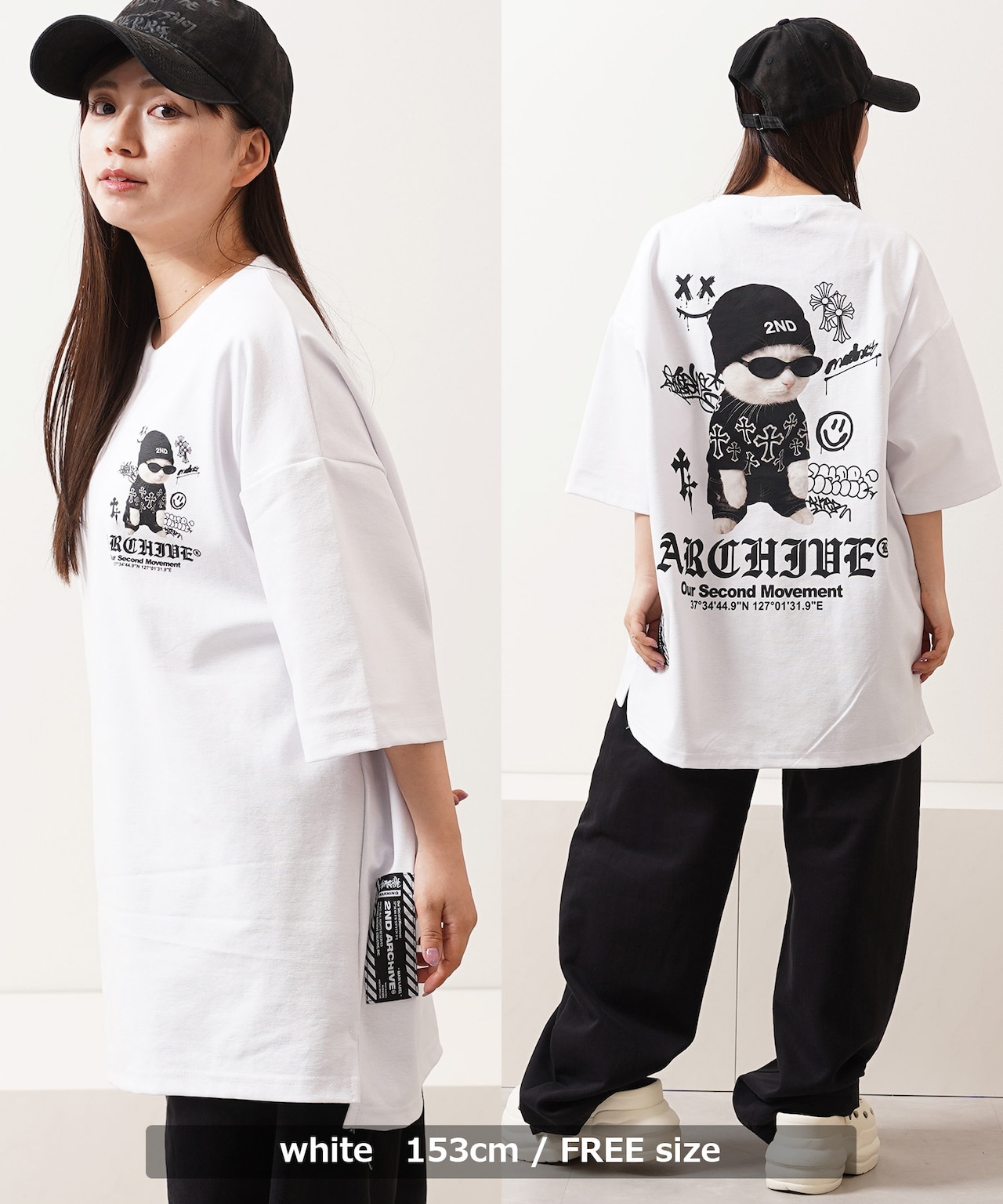 ◆2ND ARCHIVE 猫転写 Tee◆kr-26010
