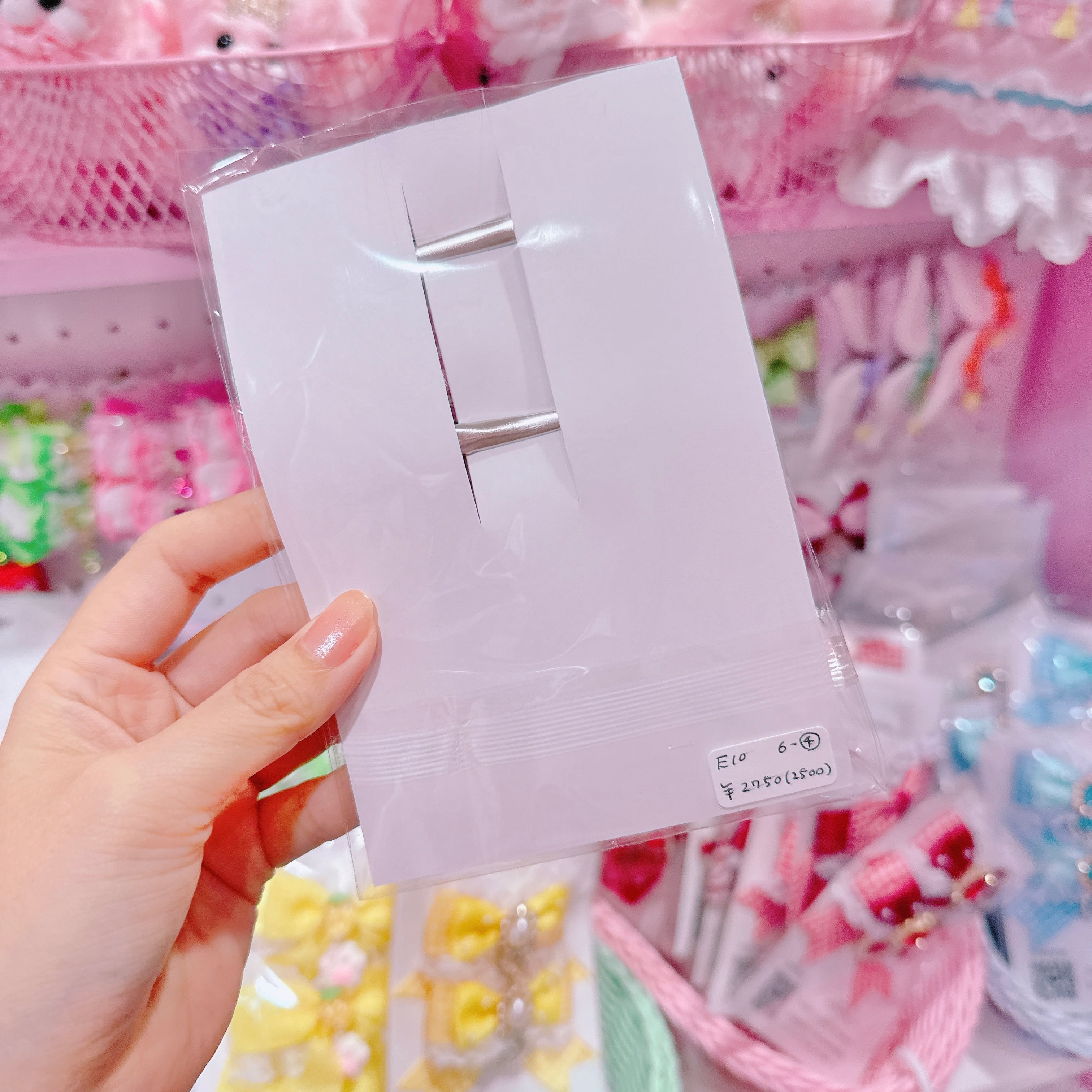 【E10】6-4ツインヘアクリップ