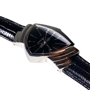 HAMILTON black dial quartz watch “VENTURA”