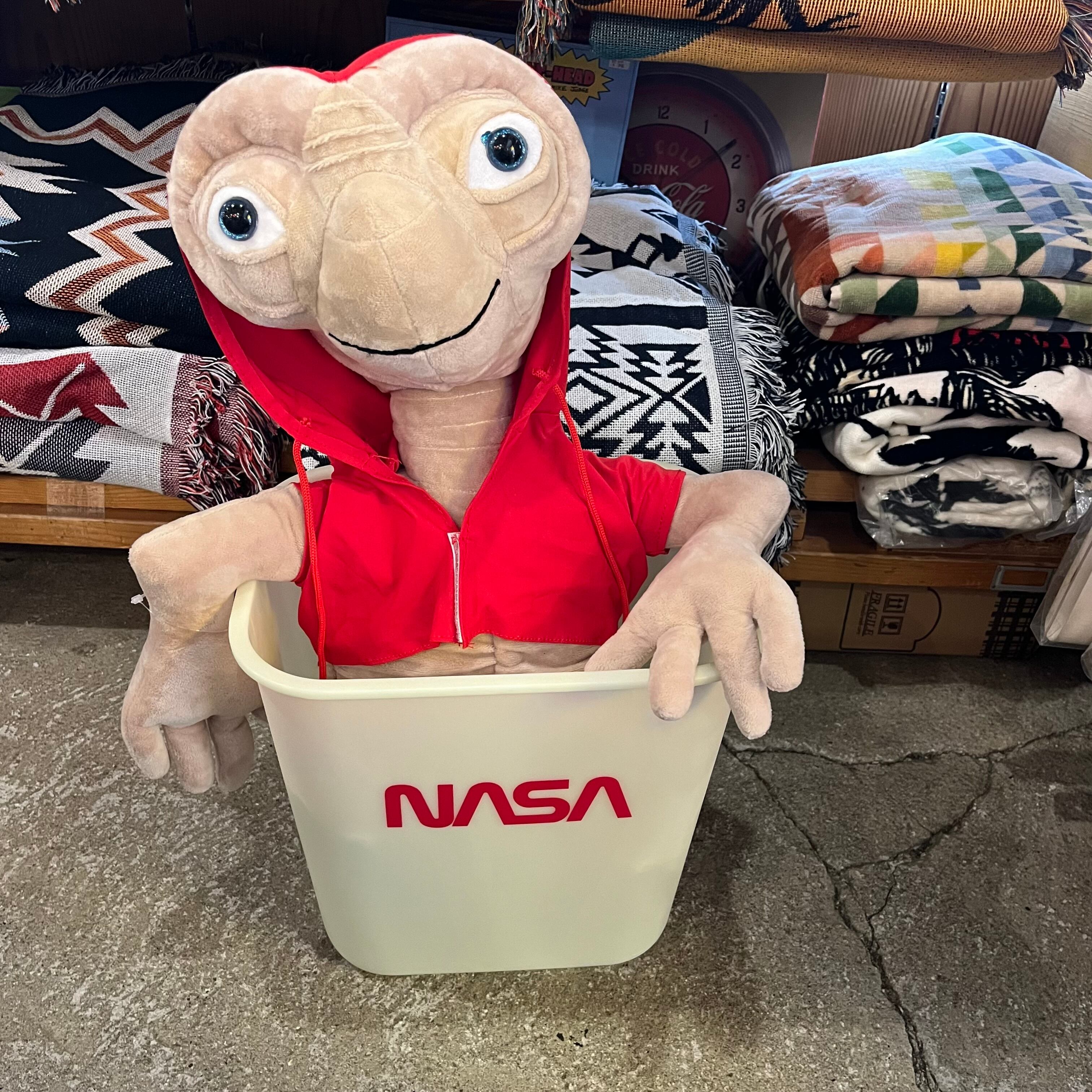 NASA 蓄光 ダストボックス ゴミ箱 アメリカン雑貨 / NASA 12L DUST BOX