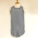 Long Length Tank Top(round model)　Black / White