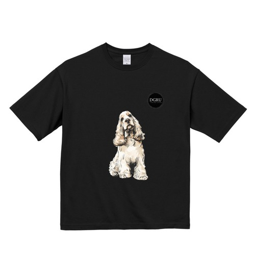 アメリカン・コッカー・スパニエル　ビックシルエットTシャツ