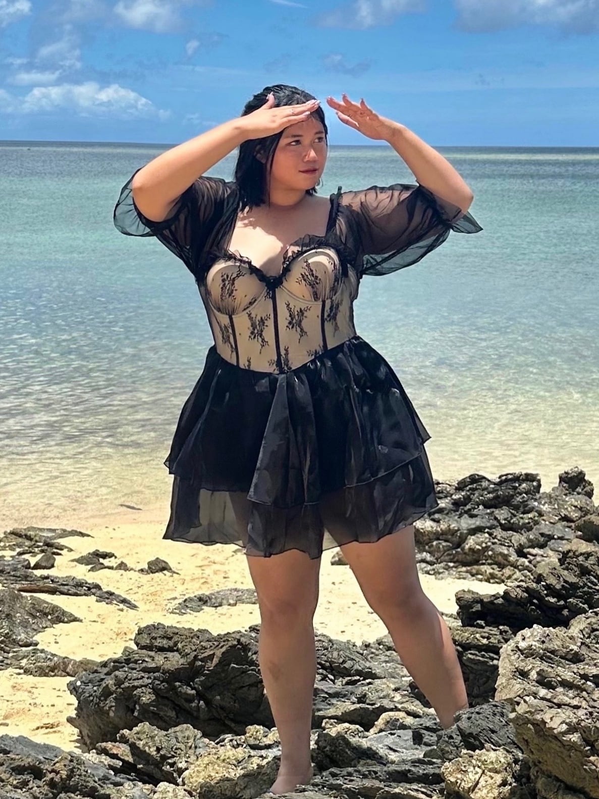 ワンピース水着 エコビッチビーチスタイル ぴろたん監修 ワンピース