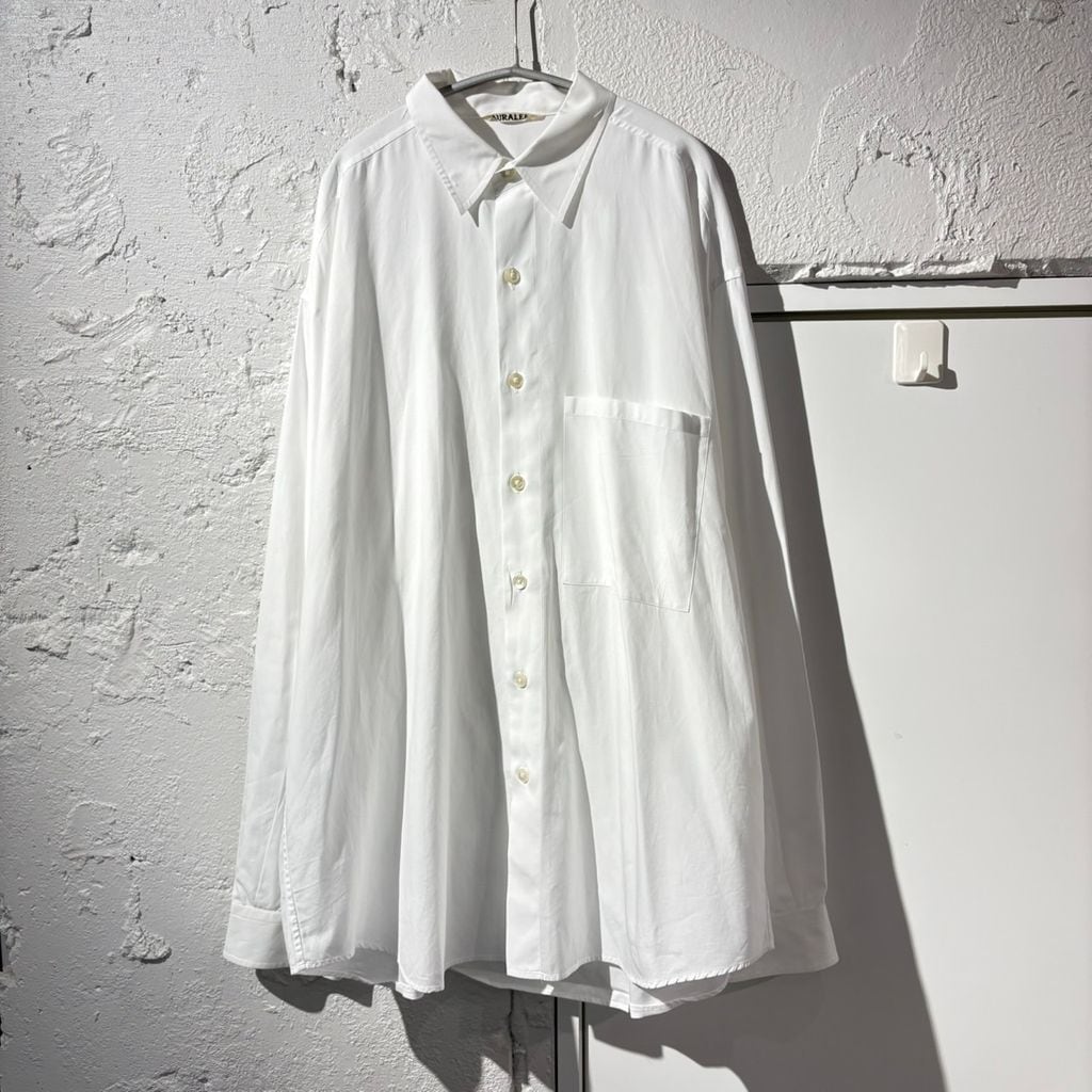 AURALEE オーラリー 25SS WASHED FINX TWILL BIG SHIRT 長袖シャツ