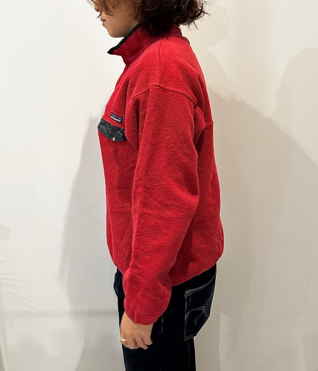 -Patagonia- Vintage 90s M Snap-T Fleece Pullover 雪無しタグ