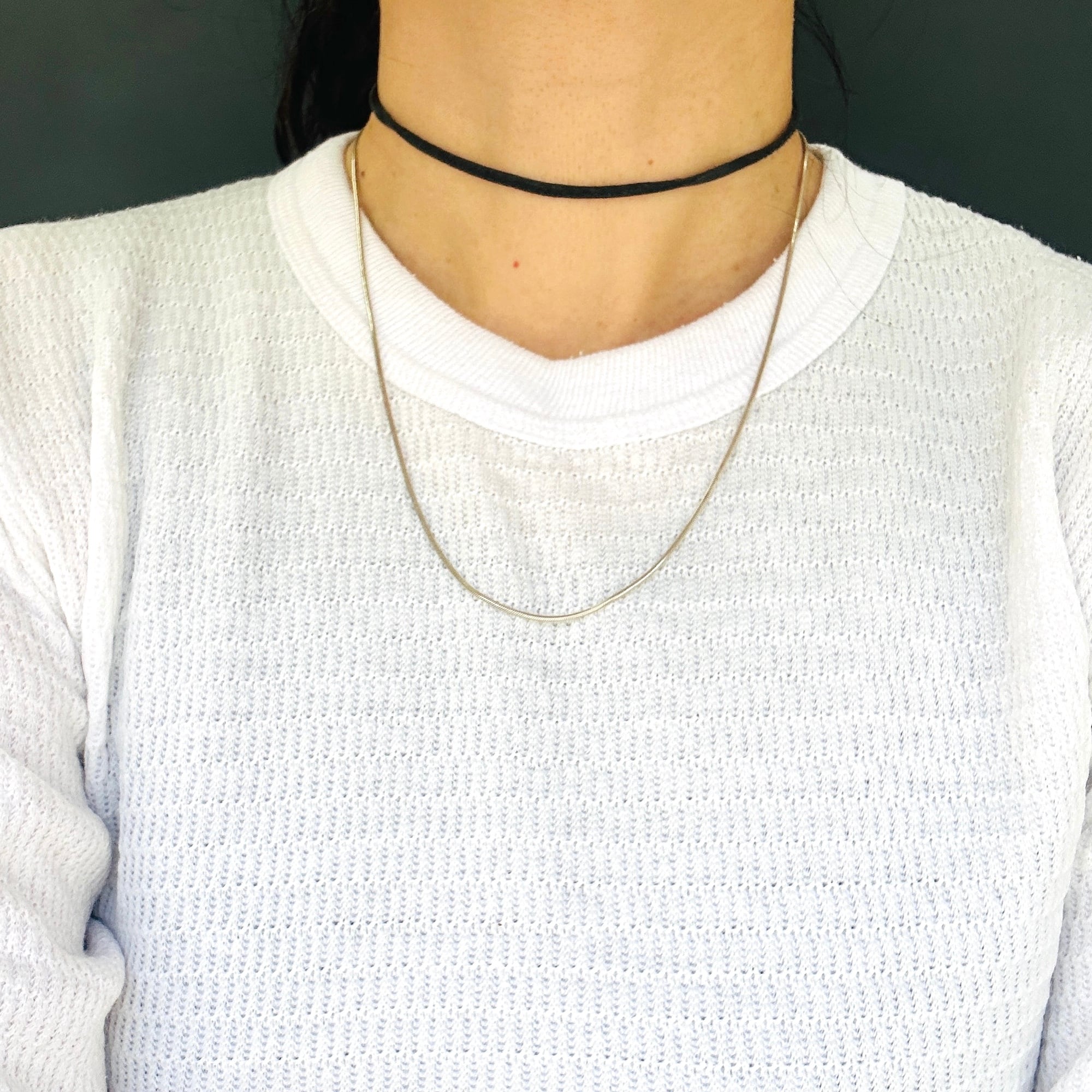 Italyシルバー925 スネークチェーン（50.8cm） | Milo Antiques & Vintage