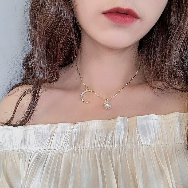 サマーネックレス チェーン ショート レース チョーカー 夏物 ブラック・アイド・ピーズ91968202334