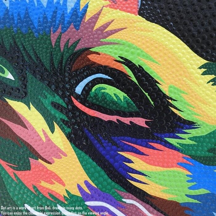 ドットアート 80cm × 60cm パグ フレンチブルドッグ モダンアート