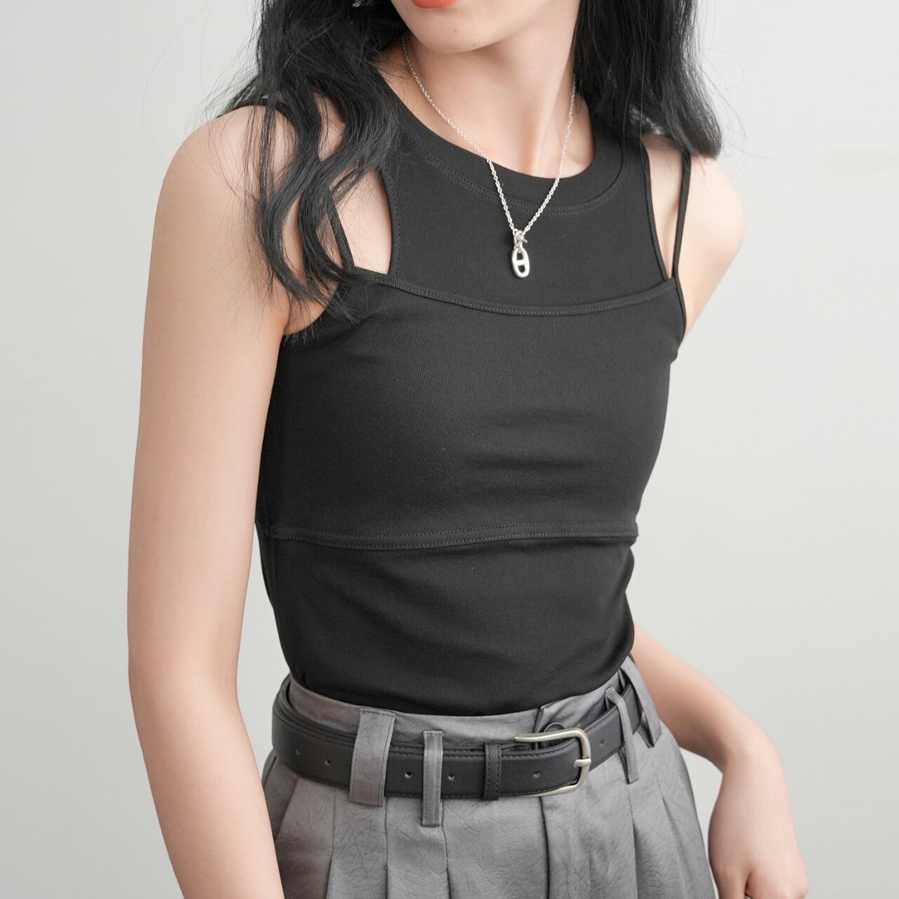 double strap tank top L0345
