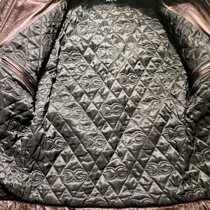 DOLCE&GABBANA metallic color leather riders jacket