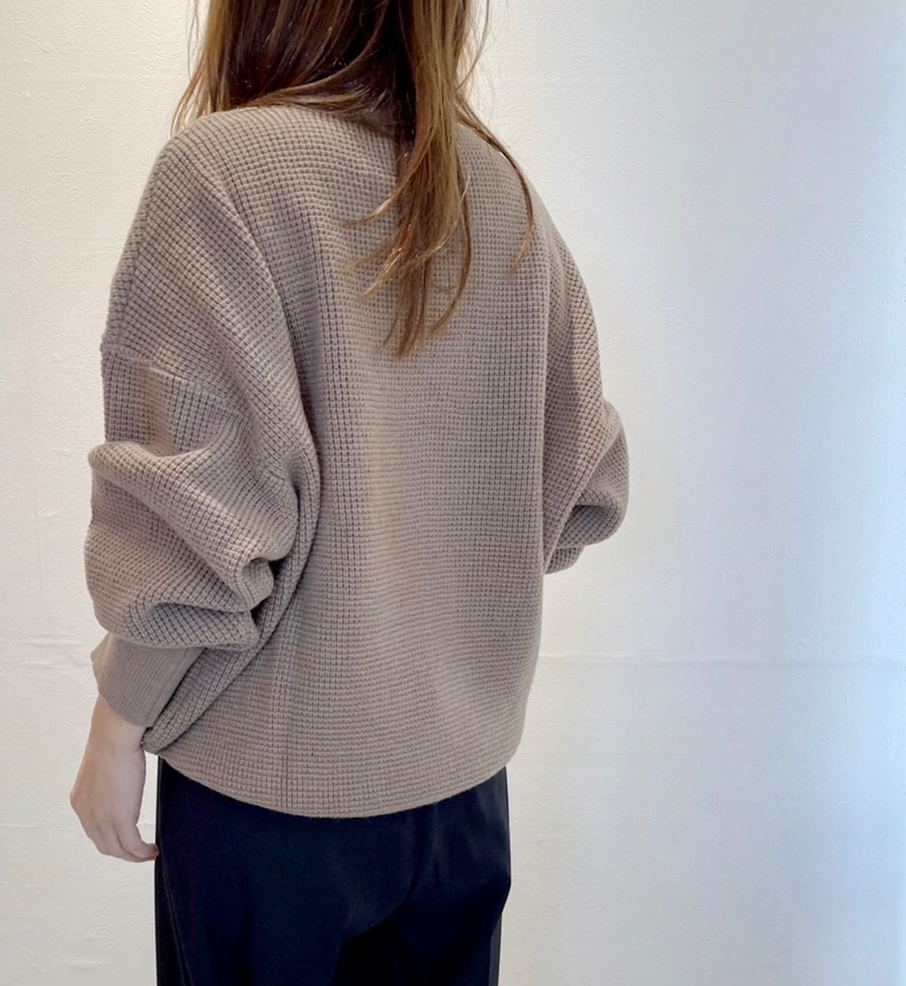 PRIORITY ワッフル編ニットトップス | selectshop CROSS