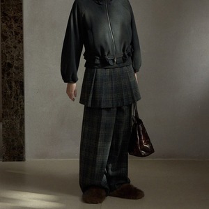Check Wide Pants  T4280