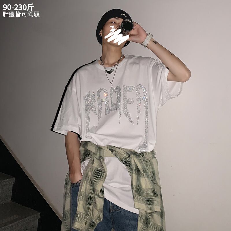 Tシャツ サマールーズ 大きめサイズ 夏物 ヒップホッププラスサイズ79234329710