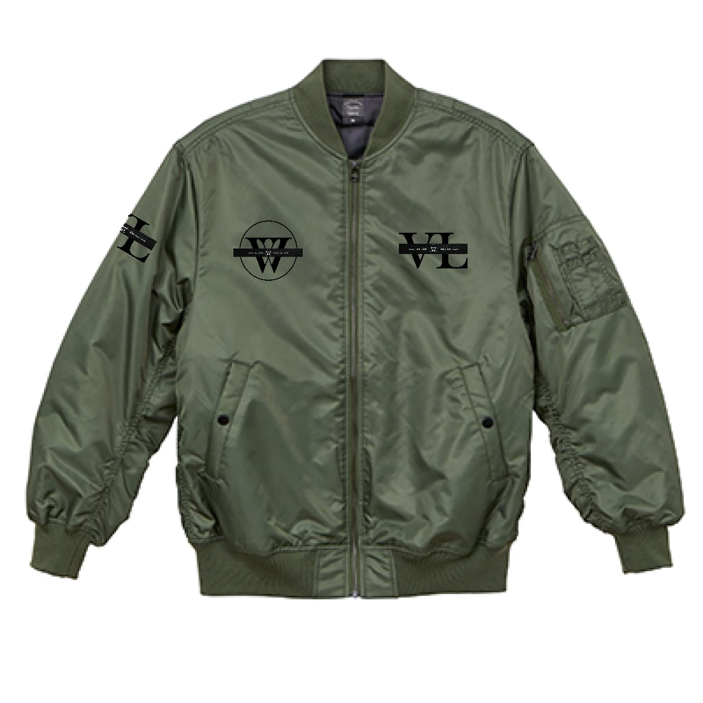 （両面印刷）United Athle タイプ MA-1 ジャケット（中綿入）