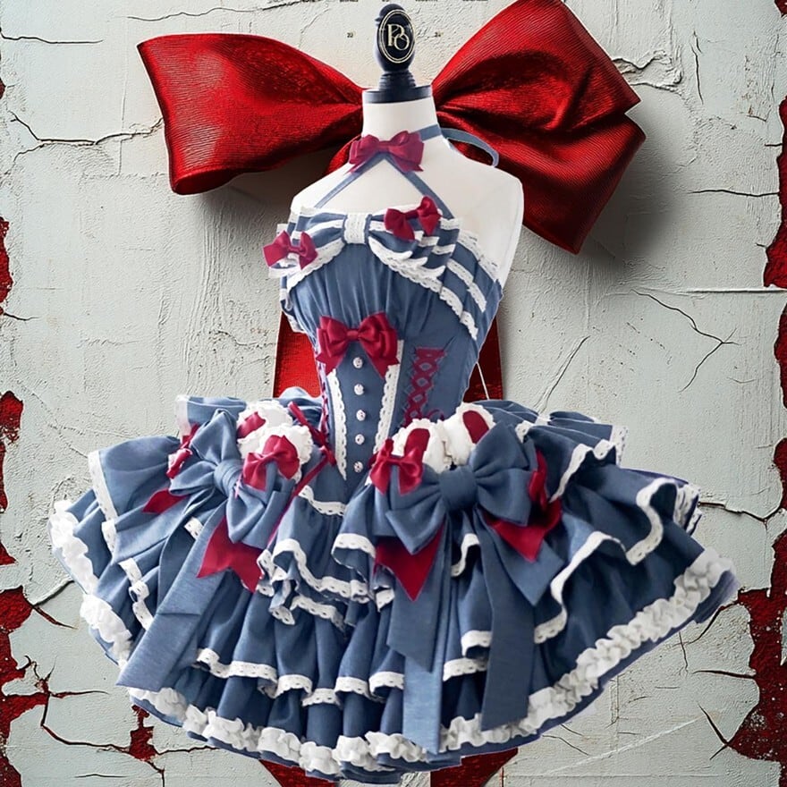 SEASONZ ロリータドレス パーティドレス コンカフェ シングルドレス 星の王子様 カラフル パーティ衣装 イベント