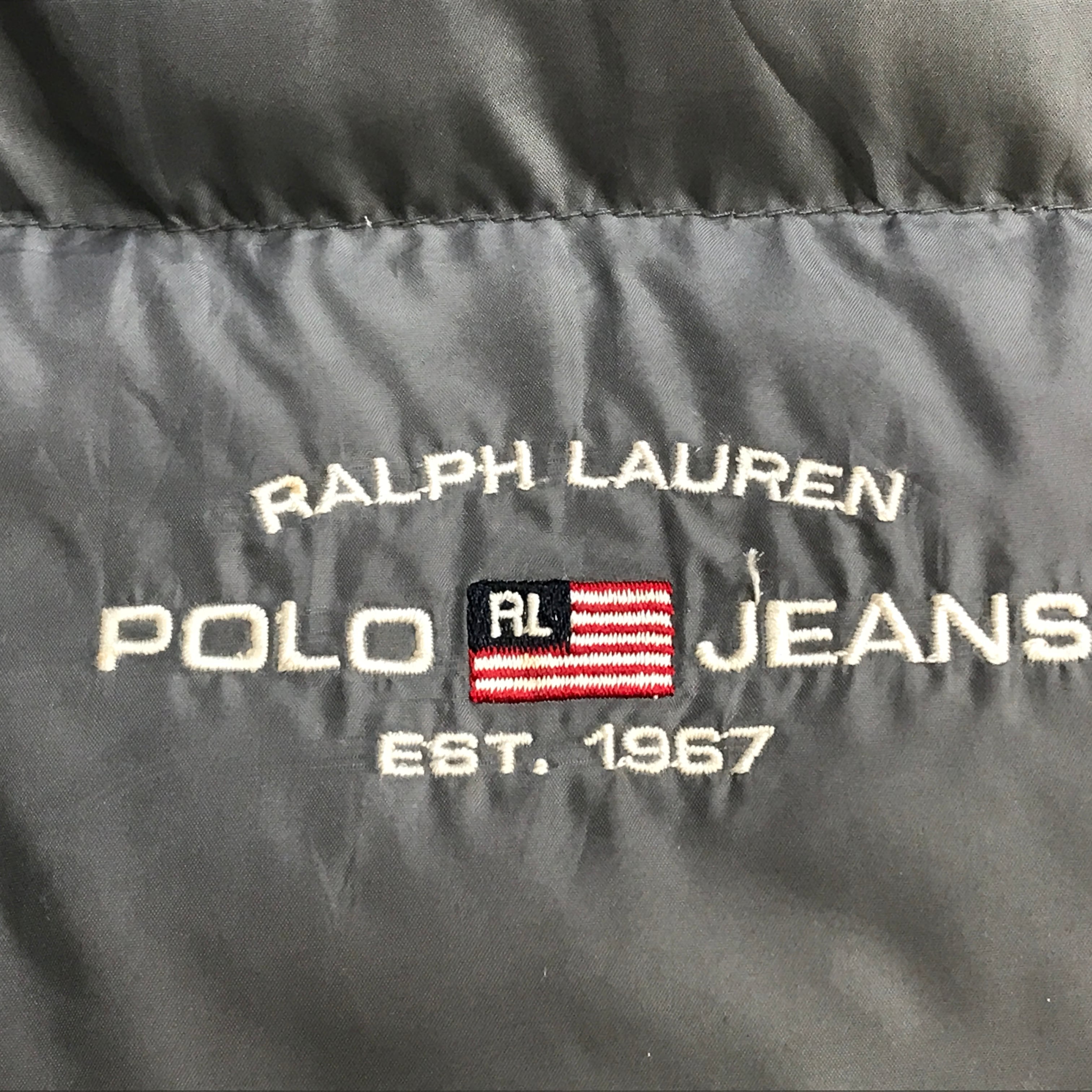 RALPH LAUREN POLO JEANS COMPANY 胸ワンポイント刺繍 ダウンベスト ...