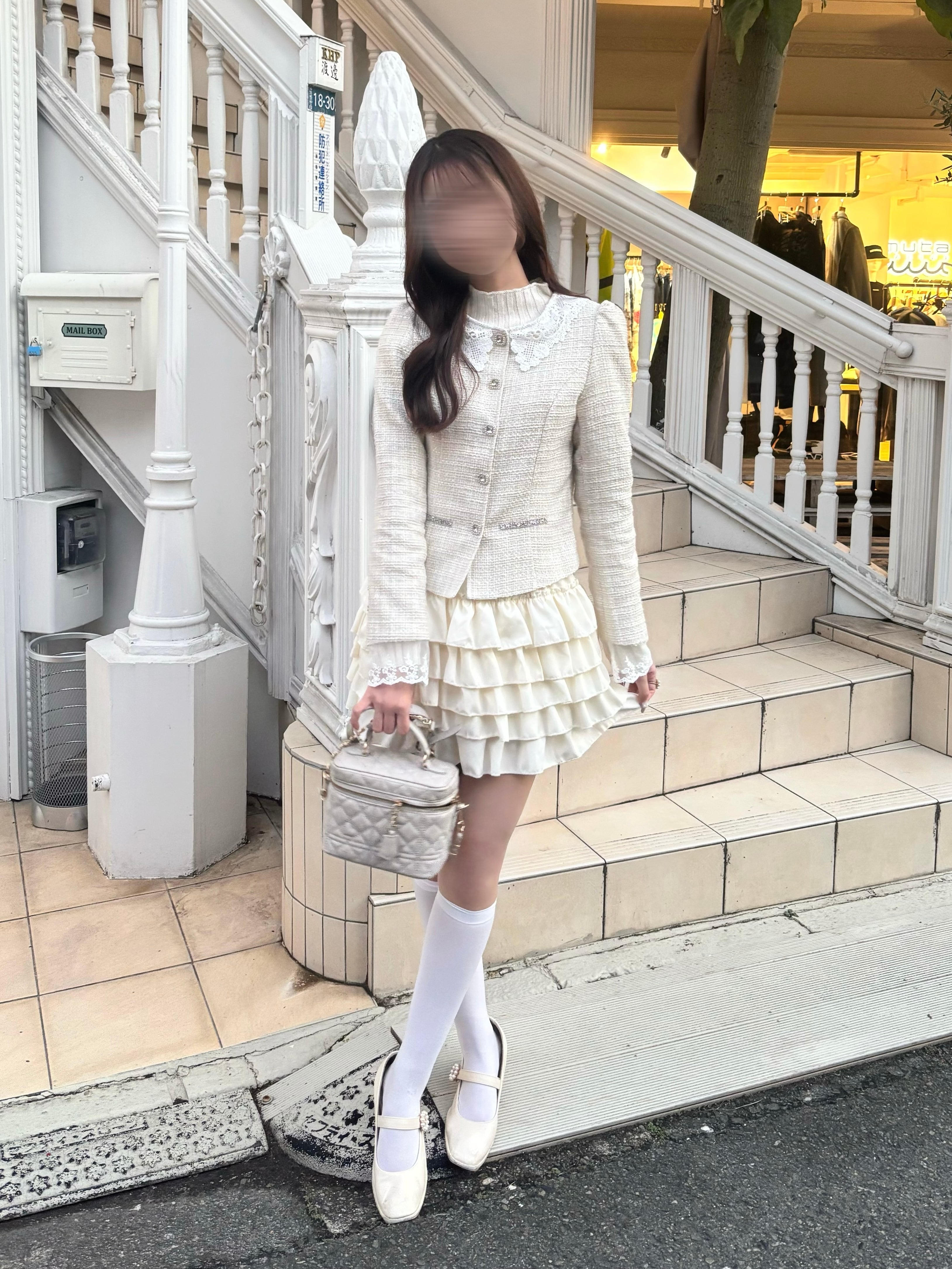 【Renonqle】bijou tweed jacket