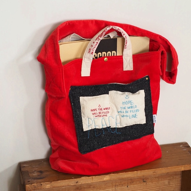 手刺繍バッグ　ILL-bag-18