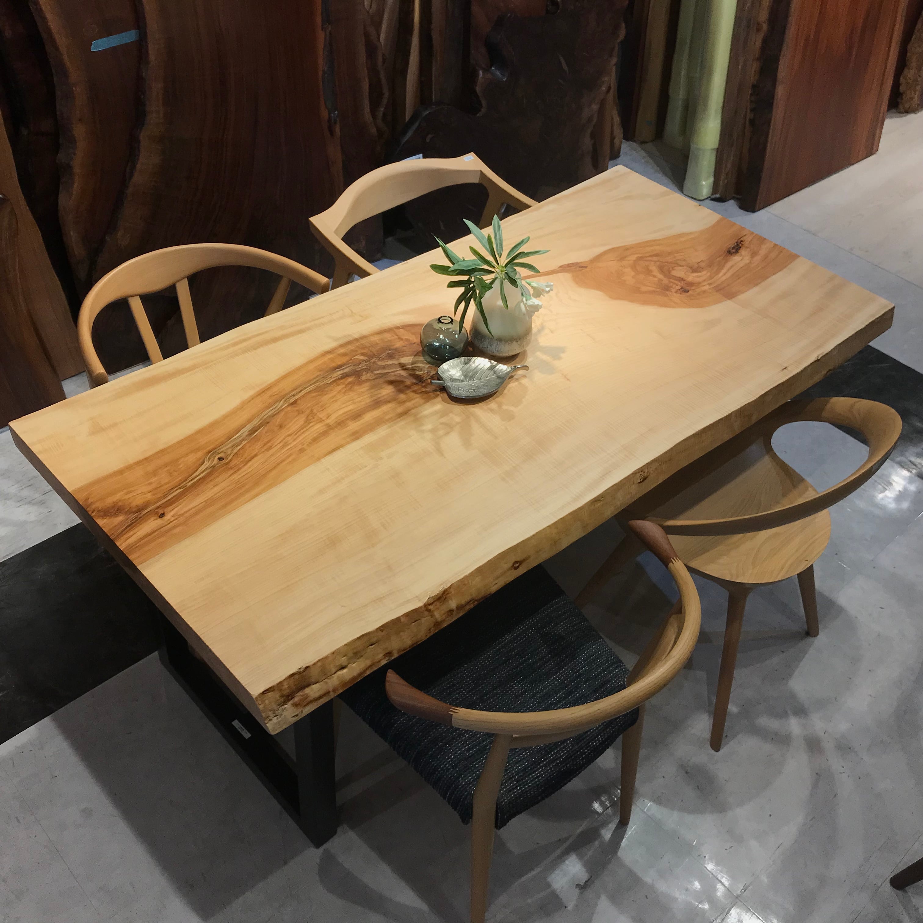 I様商談中(11/10迄) 栃(トチ)_1620×-800-730×52_横浜元店_テーブル天板/一枚板 252617-2