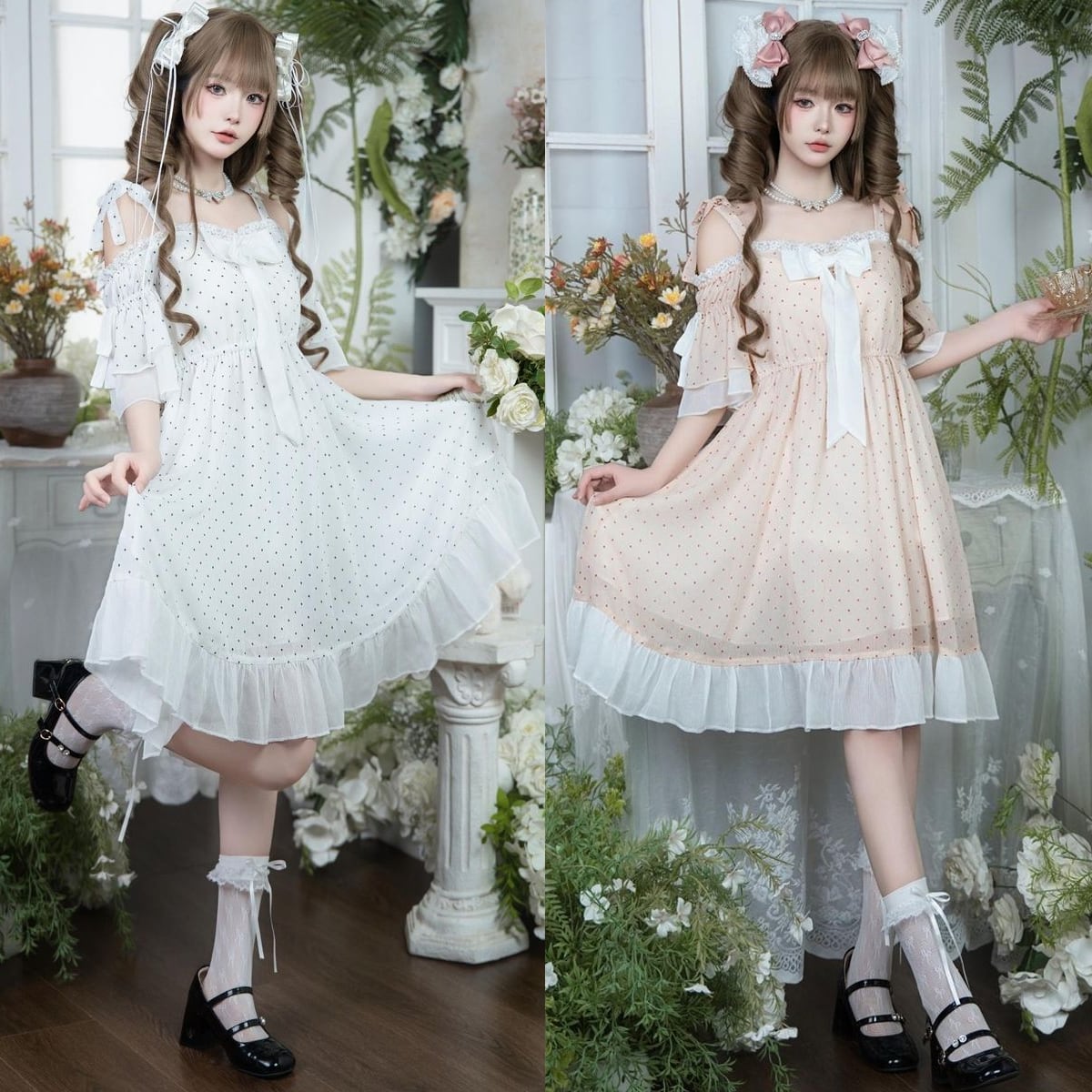 シュガードットフリルガーリーワンピース | Maiden's Rêve