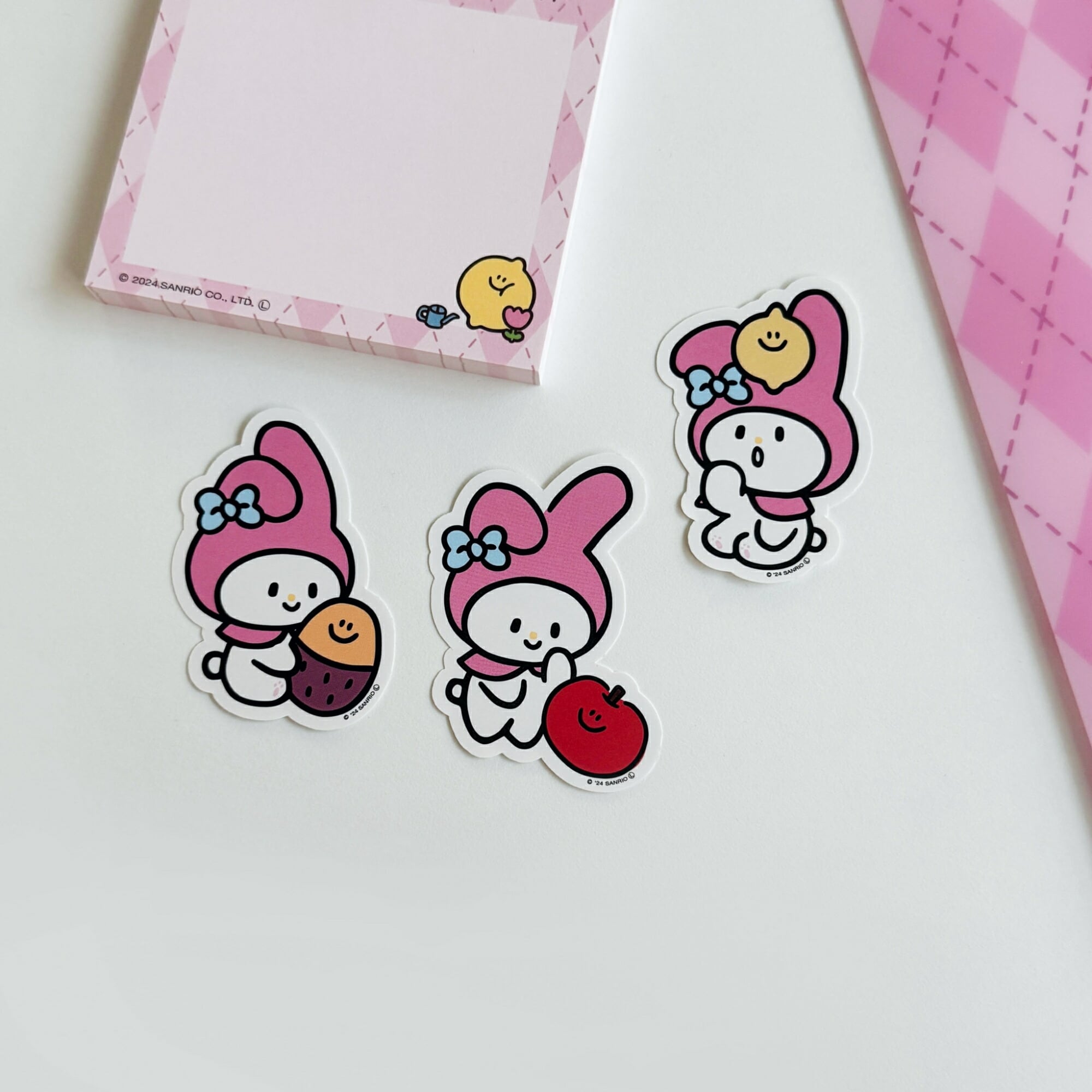 second morning × sanrio characters] ダイカット リムーバブル