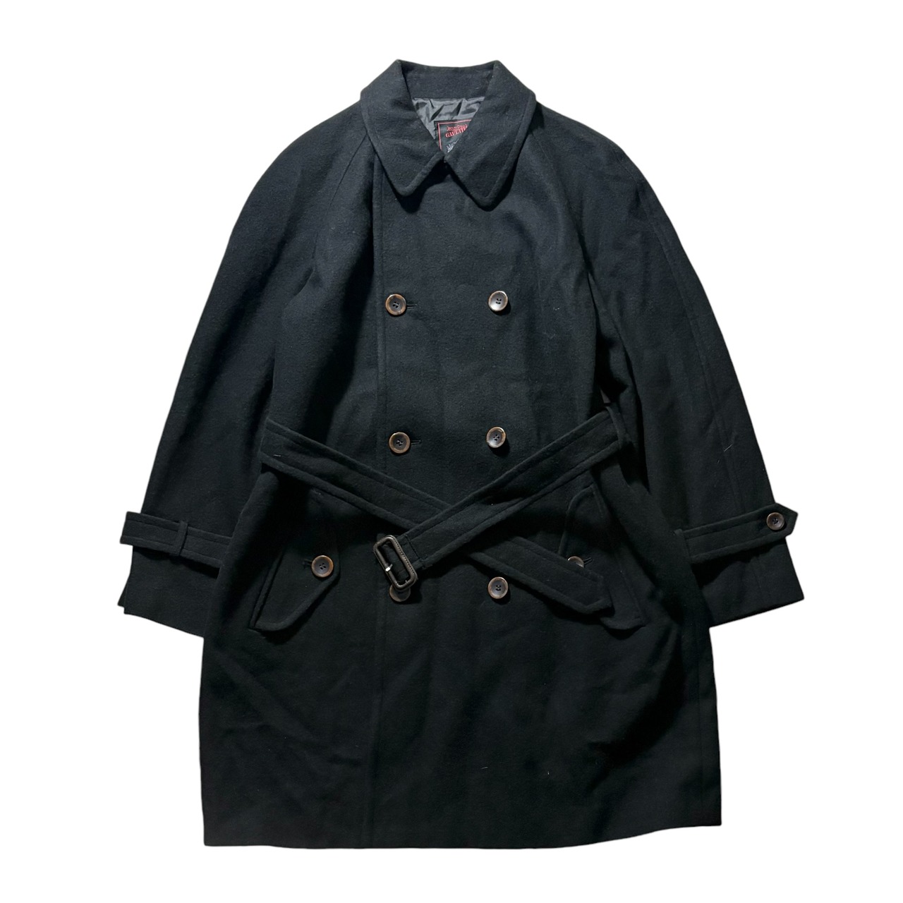 JEAN PAUL GAULTIER CLASSIQUE black wool double coat