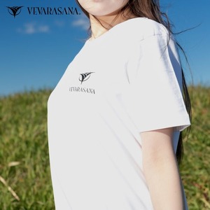 VEVARASANA®︎ tシャツ レディース メンズ 半袖 ブランド VEVARASANA® かっこいい おしゃれ かわいい カジュアル 白 ホワイト S M L 送料無料 ユニセックス 半袖 Tシャツ 春 夏 秋