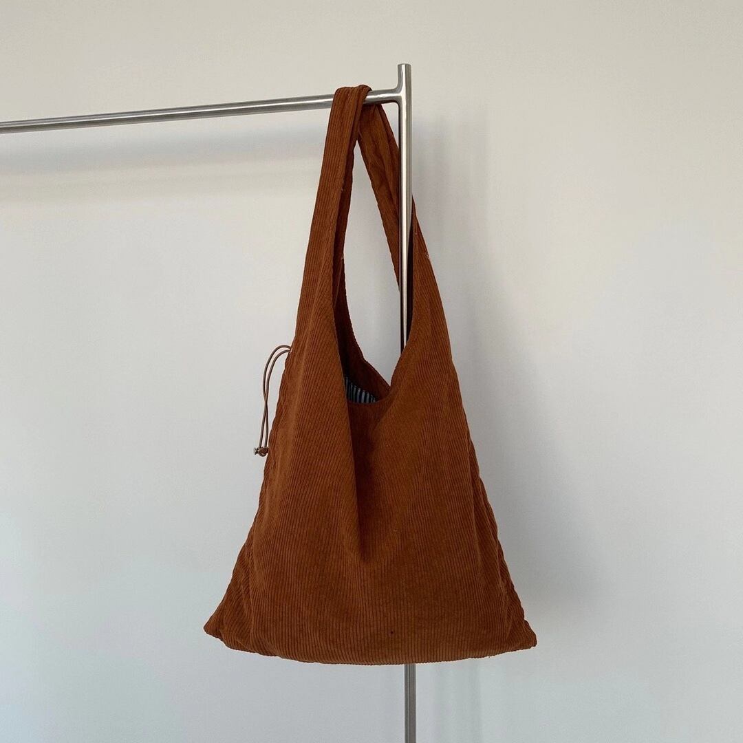 コーデュロイ　ドロストトートバッグ AS75-1356-1