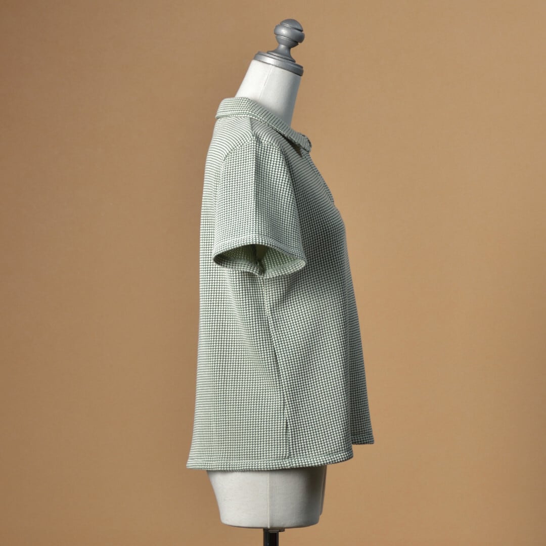 Sarahwear サラウエア ワッフルポロシャツ・グリーン【送料無料】