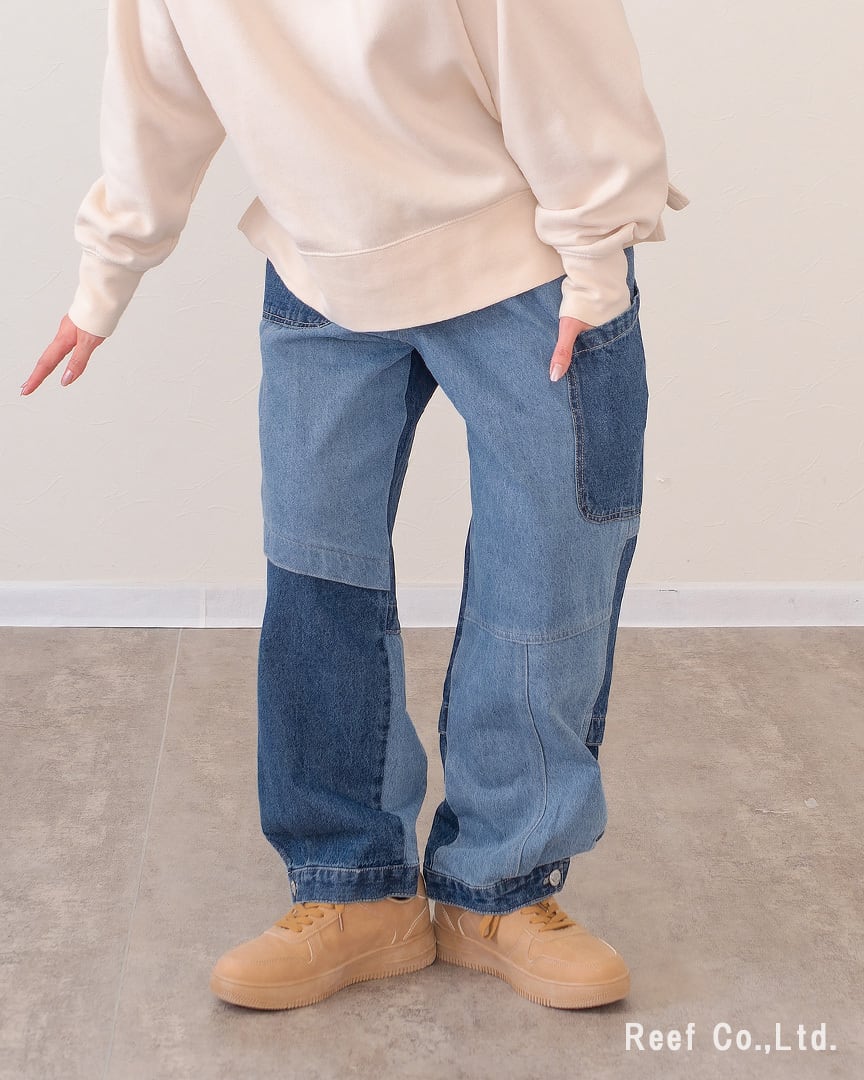 リビルドパッチポケットデニムパンツ】 ST-223742 Brand