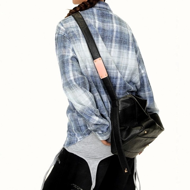 フェードグラデーションルーズシルエットチェックシャツ 1col R02652