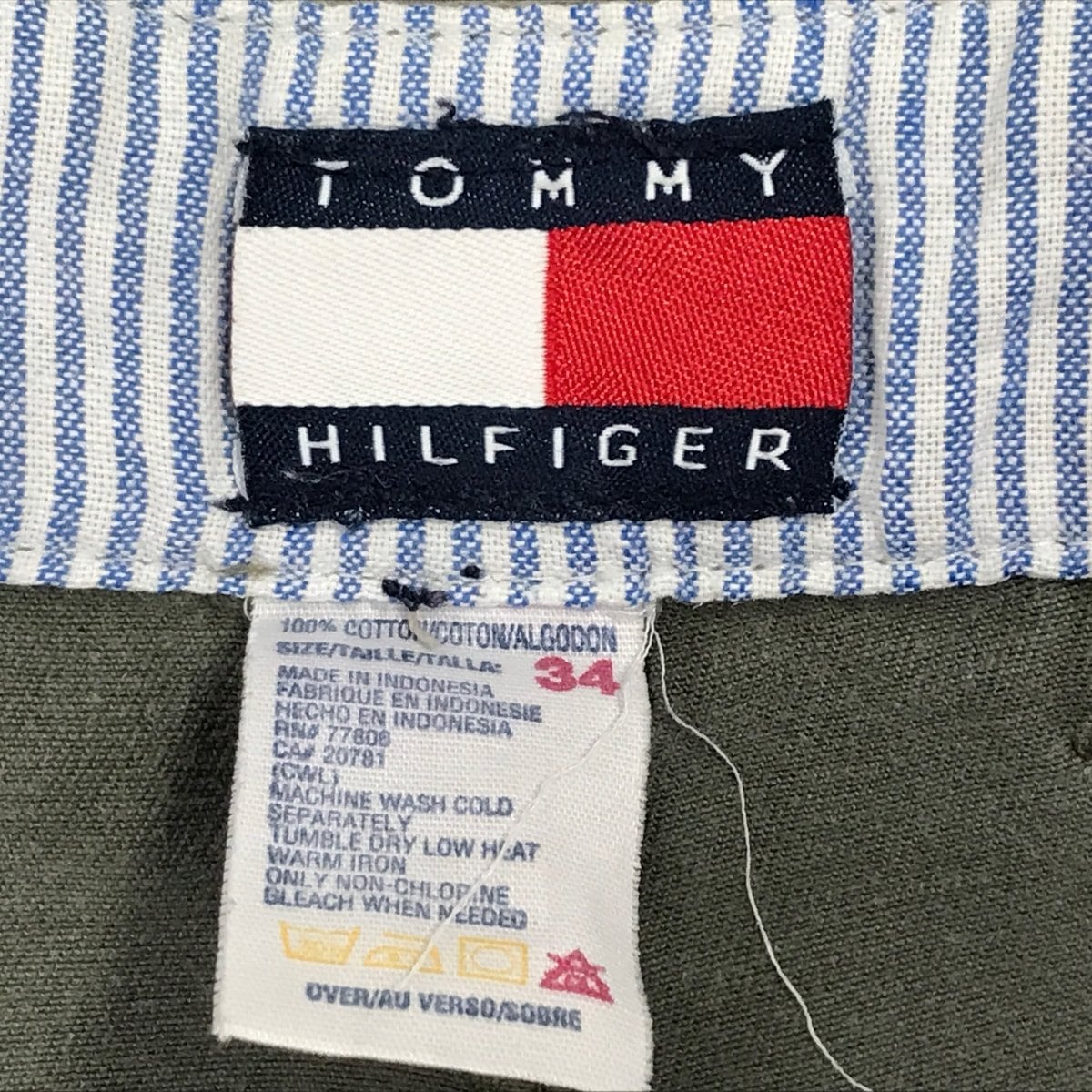 TOMMY HILFIGER トミーヒルフィガー 90年代 2タック コットンショーツ