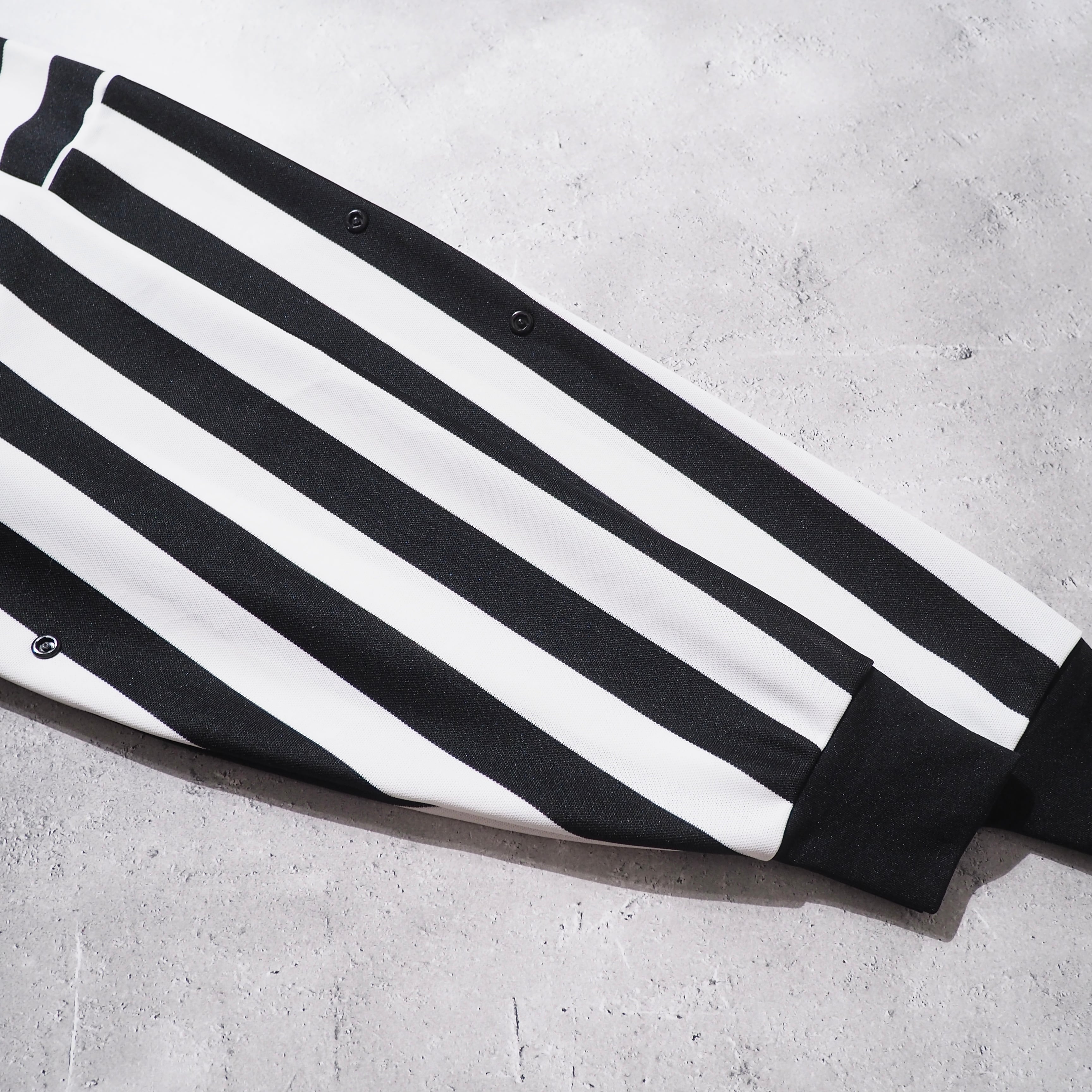 1990s Monotone stripe Over silhouette vintage Referee shirt