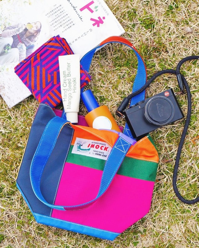 IMOCK-KOBE ZAC-NYLON PATCHWORK TOTE SMALL