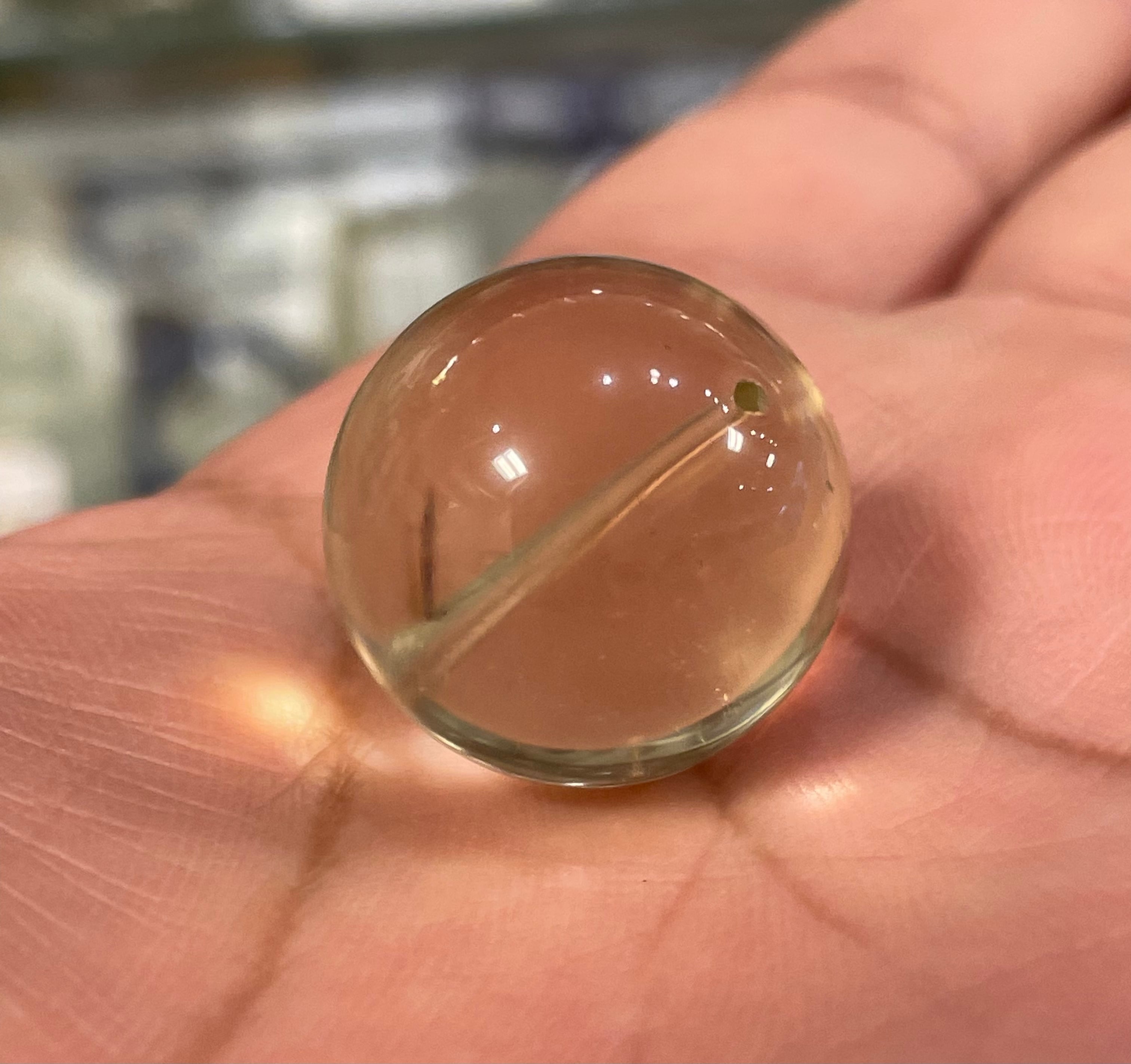 プレミアム！最高グレード！宝石質リビアングラス 大玉20.7mm 粒売り 
