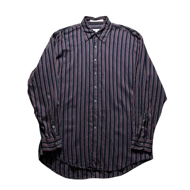 PERRY ELLIS black stripe shirt