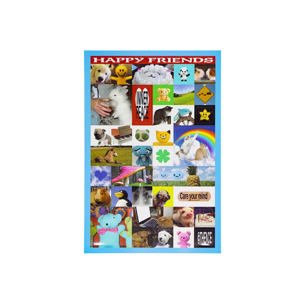 THENCE] スクエア ステッカー（Happy Friends） | moim - 韓国雑貨や