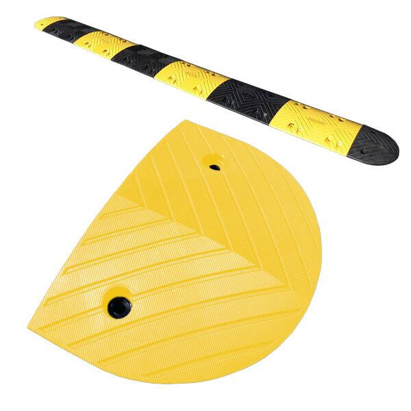 減速くん TYPE4 【先端 黄色】1枚 ※専用アンカー付き:アスファルト用/コンクリート用 ssf