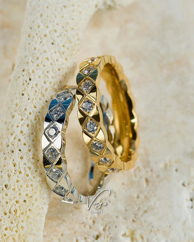 Zirconia Rhombus Ring【Very's Jewelry】