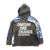 Remake Hoodie light brown×Denim【hoodie07】