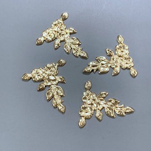 〈最終入荷〉USA真鍮 垂れ葉お花プレート