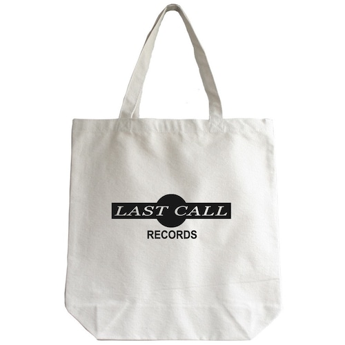 LAST CALL RECORDS トートバッグ（ホワイト） Mサイズ