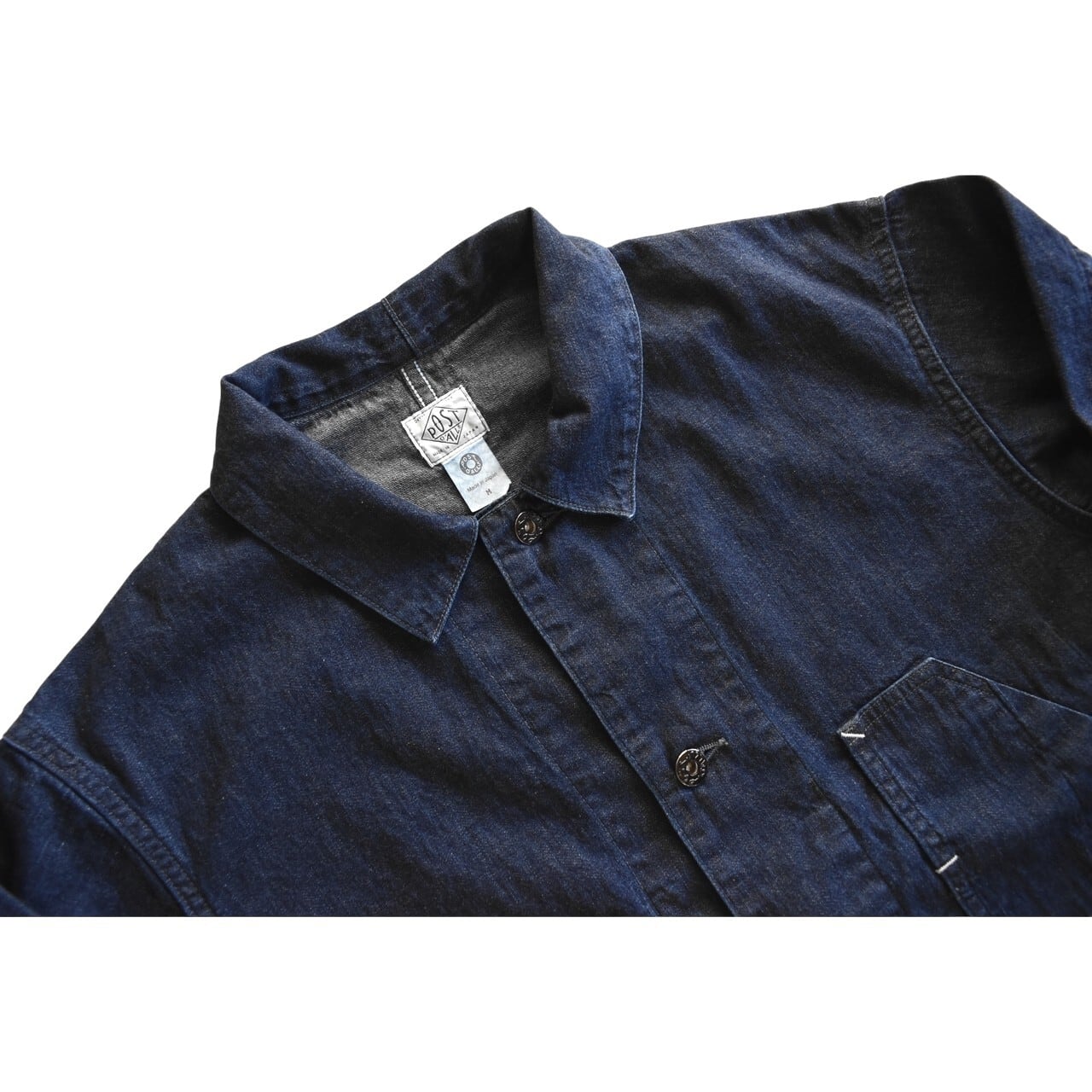 POST O'ALLS / De Luxe Railroader 8oz. Denim indigo deep wash