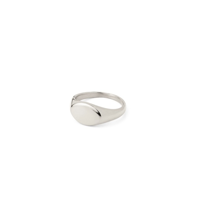 Slim circle signet ring（cri0036s）