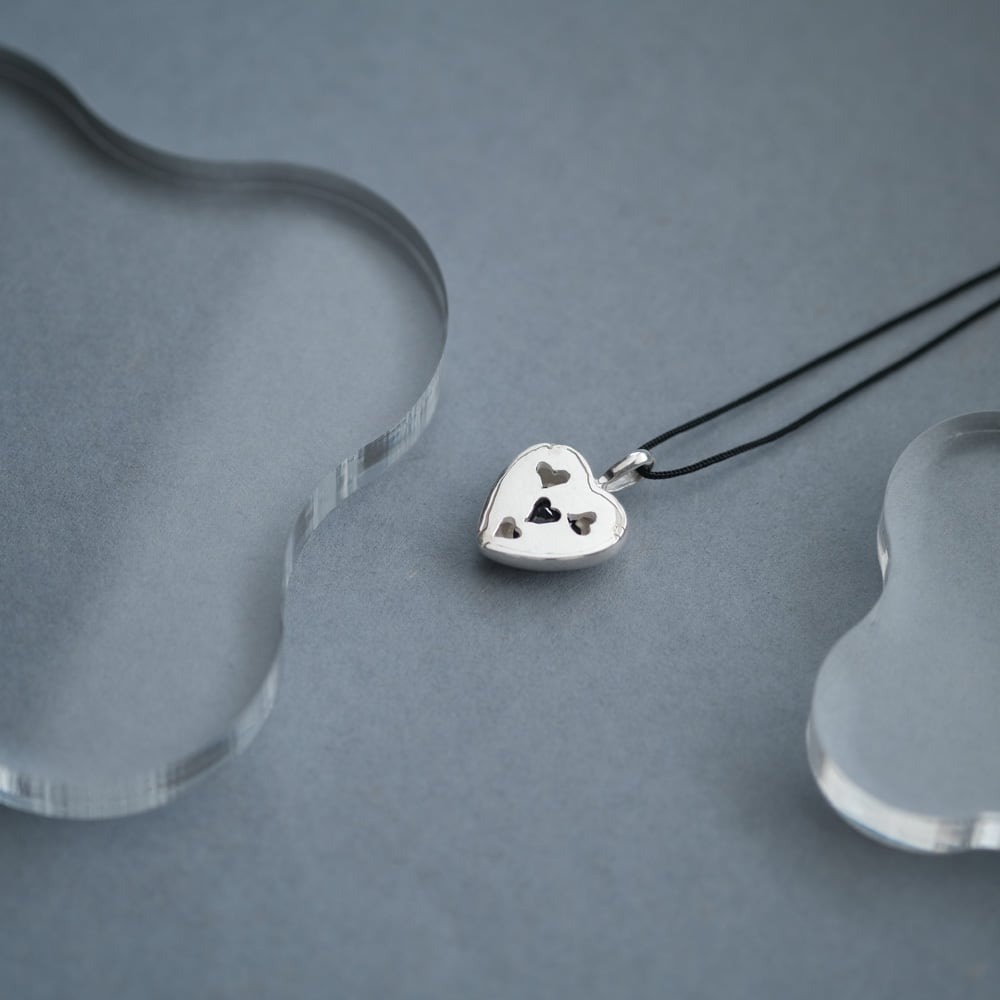 サファイア ハート コード ネックレス シルバー925 | クラウド