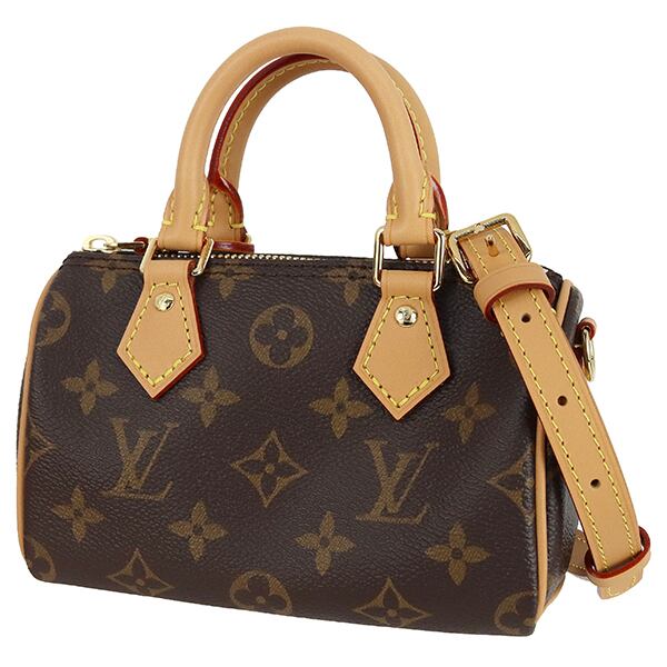 New LOUIS VUITTON ルイヴィトン ナノスピーディ モノグラム ショルダーバッグ ハンドバッグ 新品