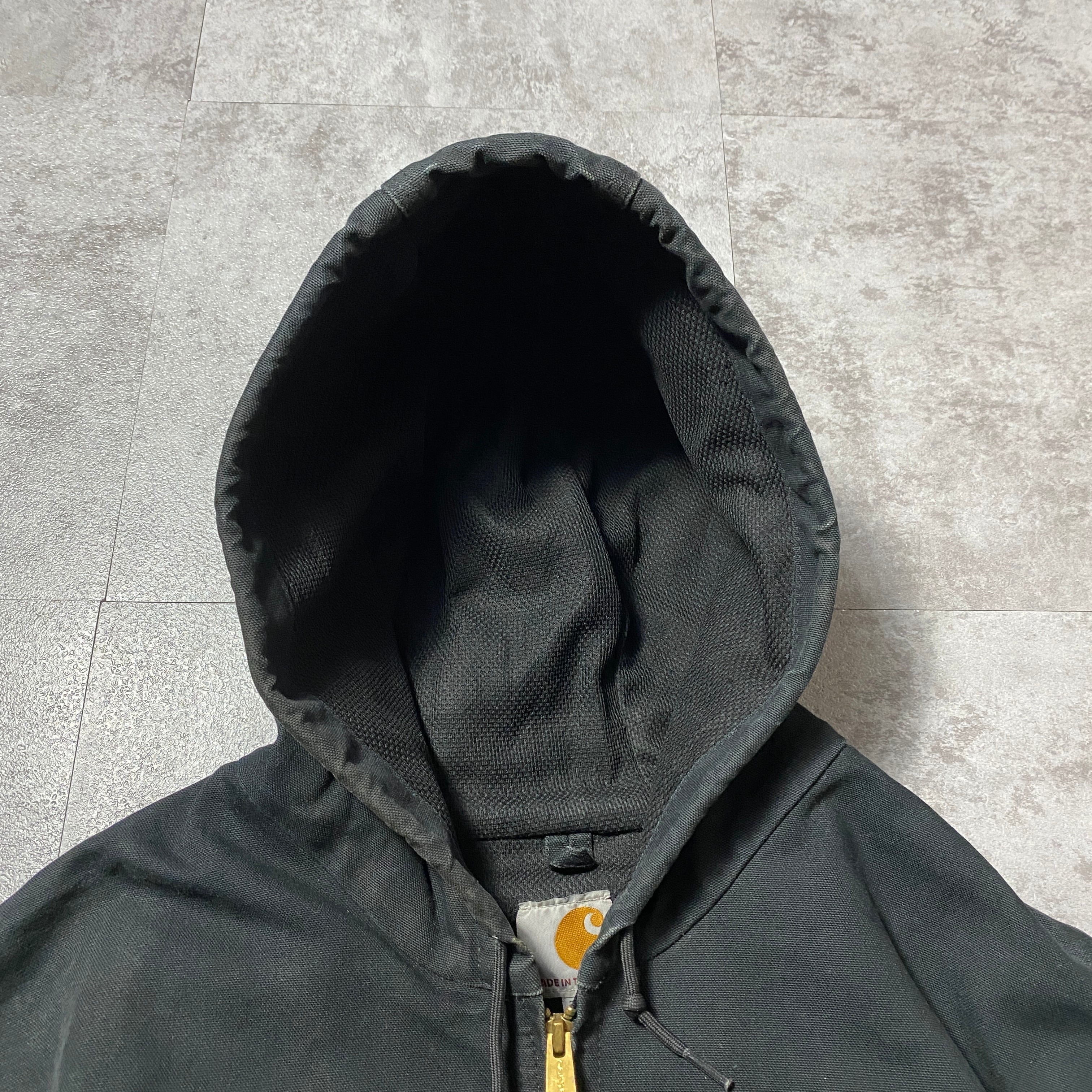 USA製】carhartt カーハート ダック生地 ブラック ダメージ 2XLサイズ