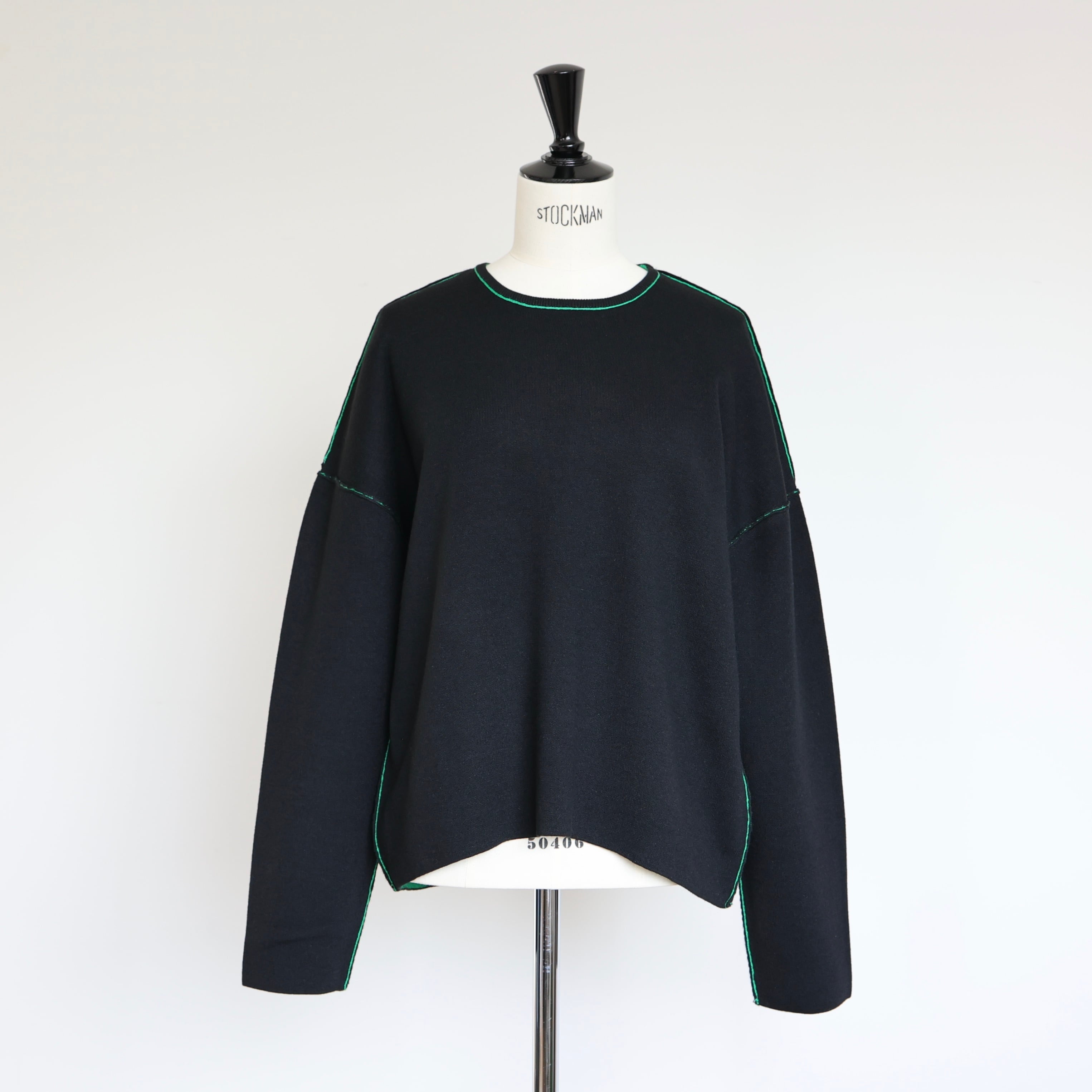 ジプソフィア W face knit tops ネイビー gypsohila