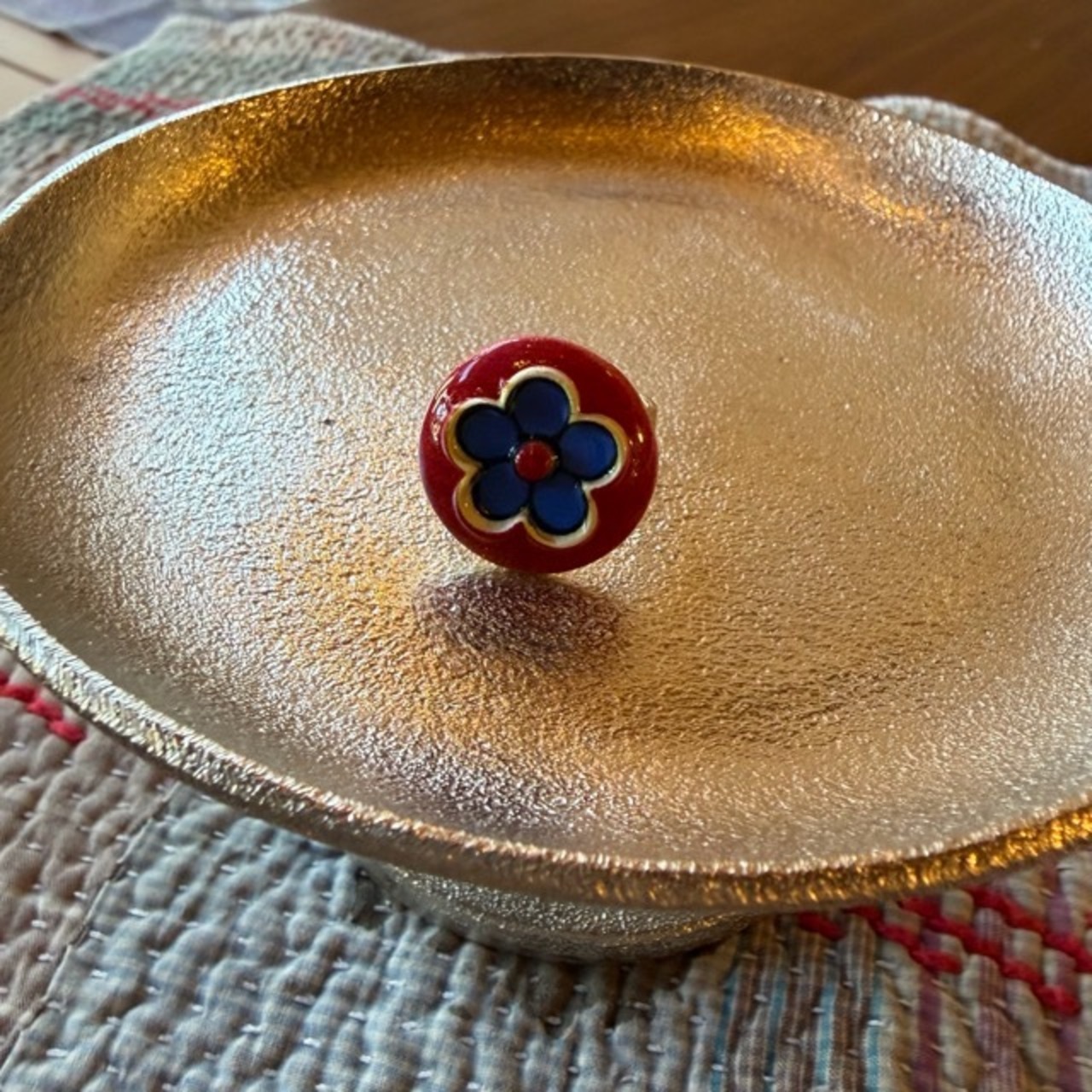 TOPANGA Jewelry  FOLK Art Ring Flower　フォークアートリング　フラワー　　指輪　リング　　Ring　